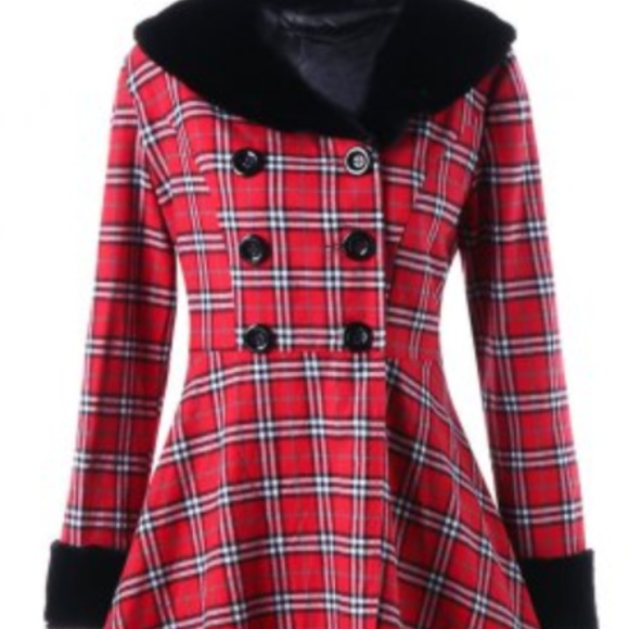 GORGEOUS! ✨ Plus Size Double Breasted Dress Coat - Picture 3 of 7